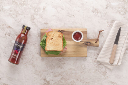 BLT sandwich with De Nigris Balsamic Ketchup_denigris_recipes