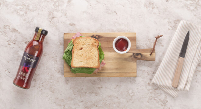 BLT sandwich with De Nigris Balsamic Ketchup_denigris_recipes