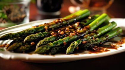 balsamic glazed asparagus with low sugar glaze_denigris_recipes