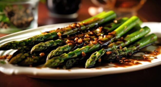 balsamic glazed asparagus with low sugar glaze_denigris_recipes