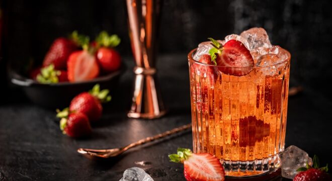 Balsamic Strawberry Mocktail