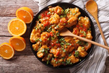 sweet and sour chicken with apple cider_denigris_recipes