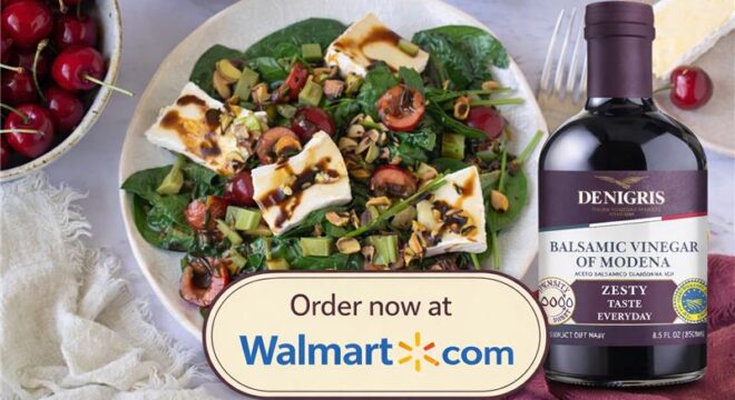 Fresh Spinach Salad with Cherries, Brie, Celery and Pistachios​